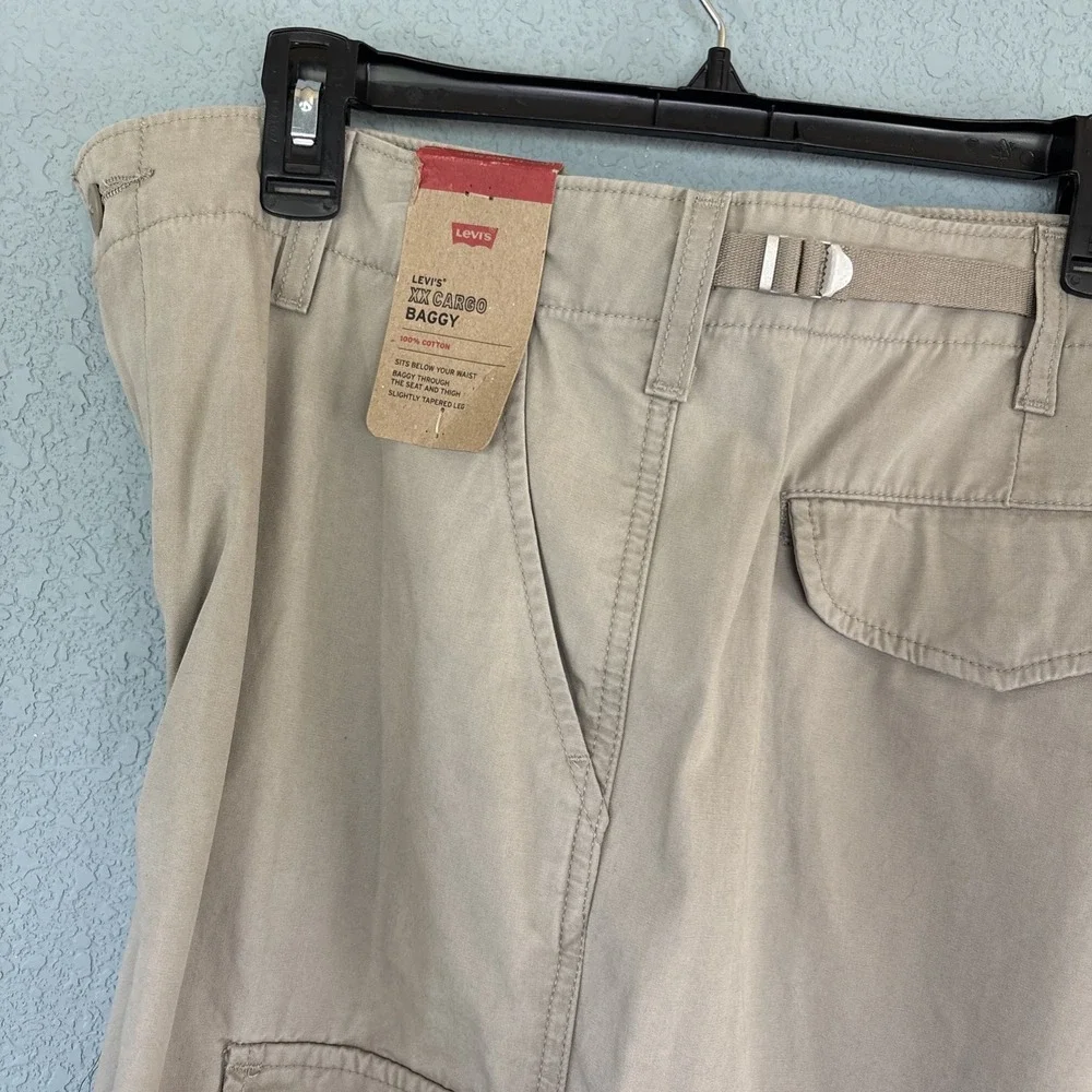 NEW Levi Men's XX Cargo Baggy Fit Pants - Beige 38x30